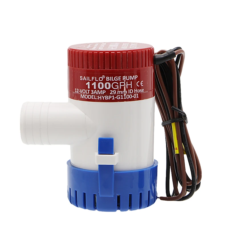 

1100GPH Bilge Pump 12V 3AMP 12N Marine Water Pump Submersible Yacht Boat Drop ship