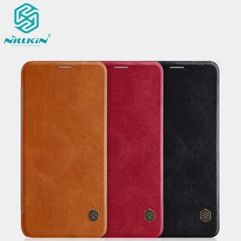 

10pcs/lot Wholesale NILLKIN Qin Series Wallet Flip Leather Case For Samsung galaxy j8 2018 Genuine Flip Leather Case