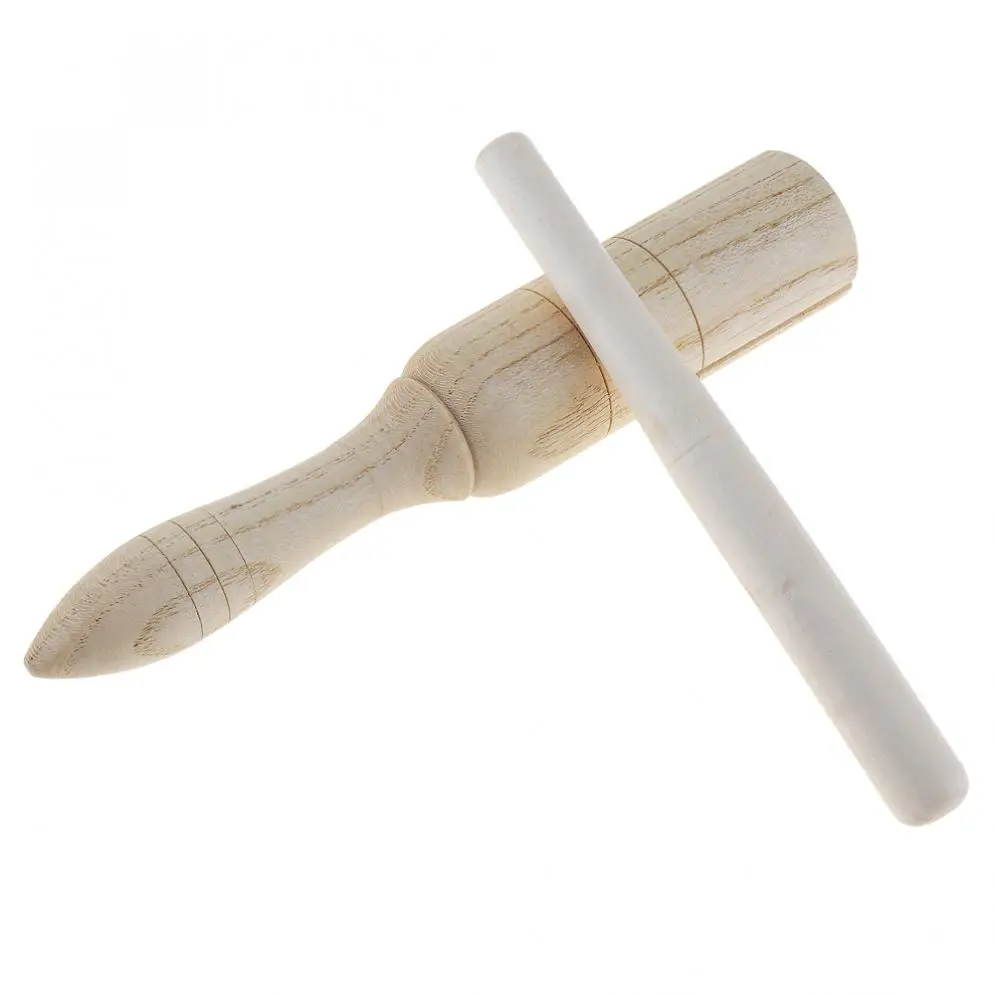 Звуковая трубка деревянная ворона Детский подарок деревянный эхолот музыкальная игрушка ударный образовательный инструмент с палкой