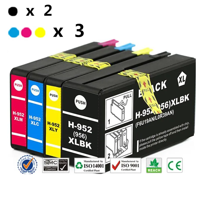 5PK 952 952XL replacement ink cartridge for HP Officejet Pro 8720 8725