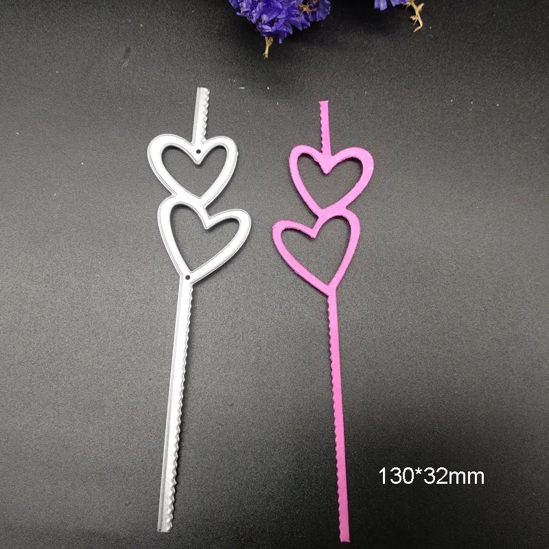 

Stamps Dies Scrapbooking Heart Border Edge METAL CUTTING DIES Stencil new 2019 Die Cut Craft Background Card Making Embossing