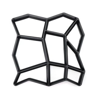 

Garden DIY Plastic Path Maker Pavement Model Concrete Stepping Stone Cement Mould Brick JS23