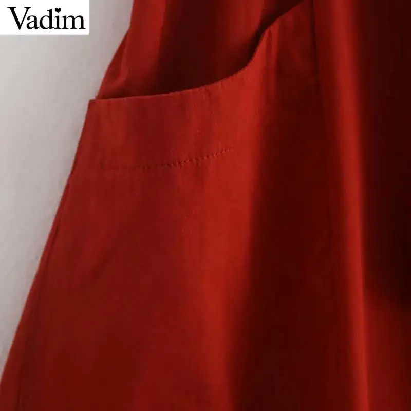 Женское элегантное платье vadim вышивка до середины икры с открытой спиной