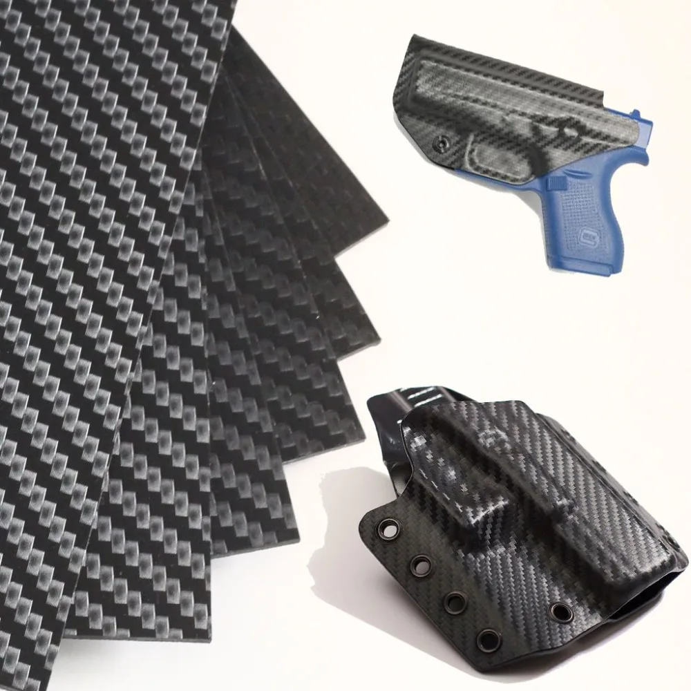 1,7 мм толщиной углеродного волокна Kydex Премиум DIY термоформа лист для DIY чехол для ножа и кобуры пистолет решений
