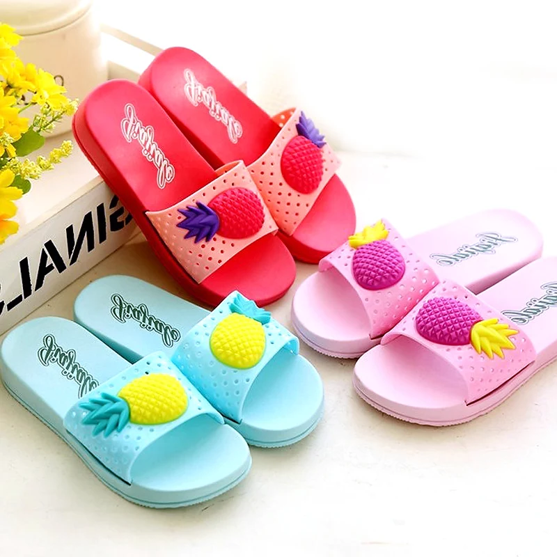 Fashion Women Slippers Woman Slides Summer Pineapple Fruit Flower
