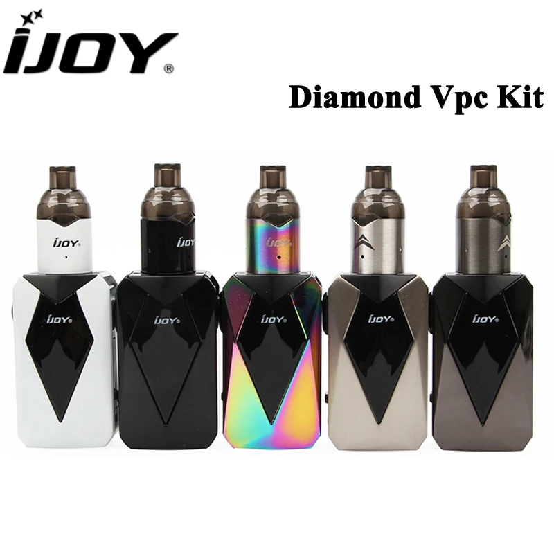 

Original IJOY Diamond VPC kit with 1400mAh Battery Ijoy Diamond Pod 45W Box Mod Vape 2ml IJOY VPC Unipod Pod E Cigarette Kit
