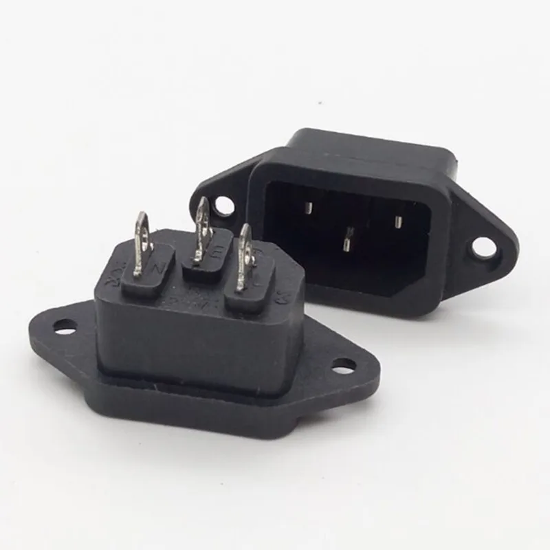 

Copper foot character tripod socket and plug socket interface computer power socket plug AC character