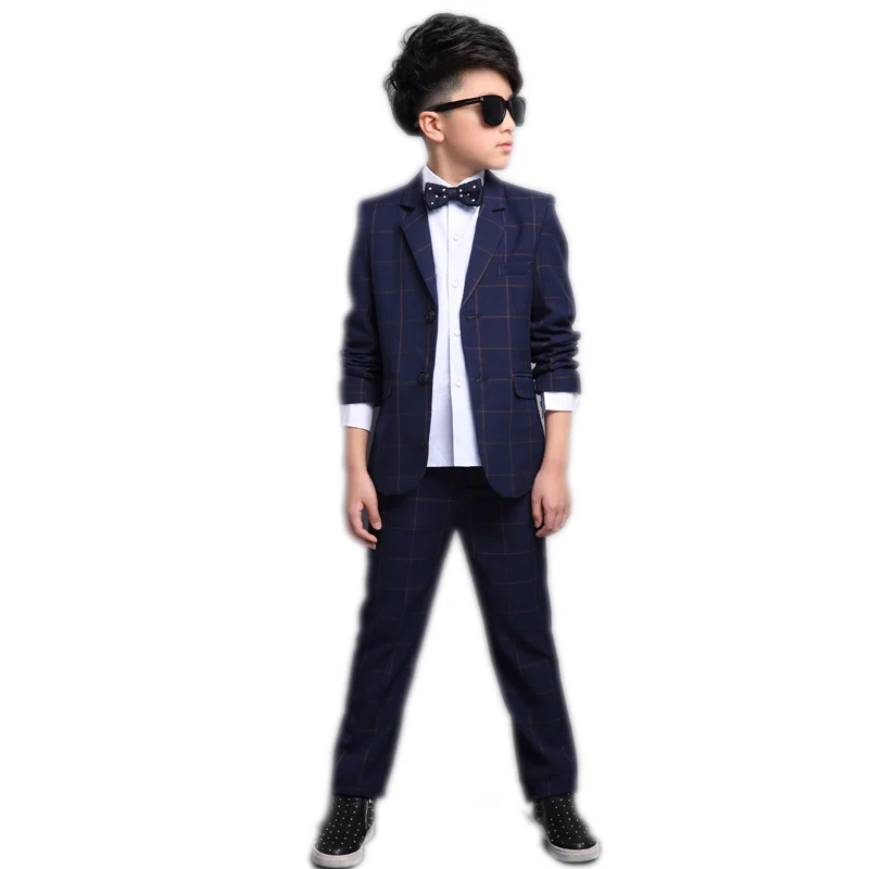 big boy clothes sets 2018 new pring kids clothes long sleeve plaid boy