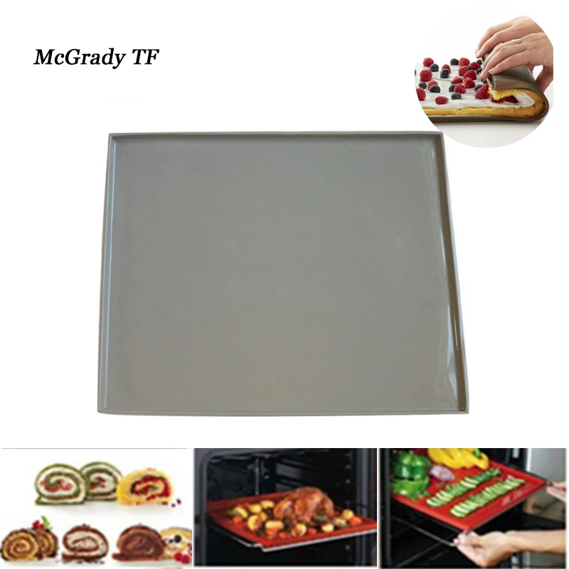 Flexible Soft Silicone Pastry Cookie Cooking Mould Cake Roll Bake Pan Sheet Pad Dessert Swiss Bakeware Baking Tools|baking tools|swiss rollcake roll