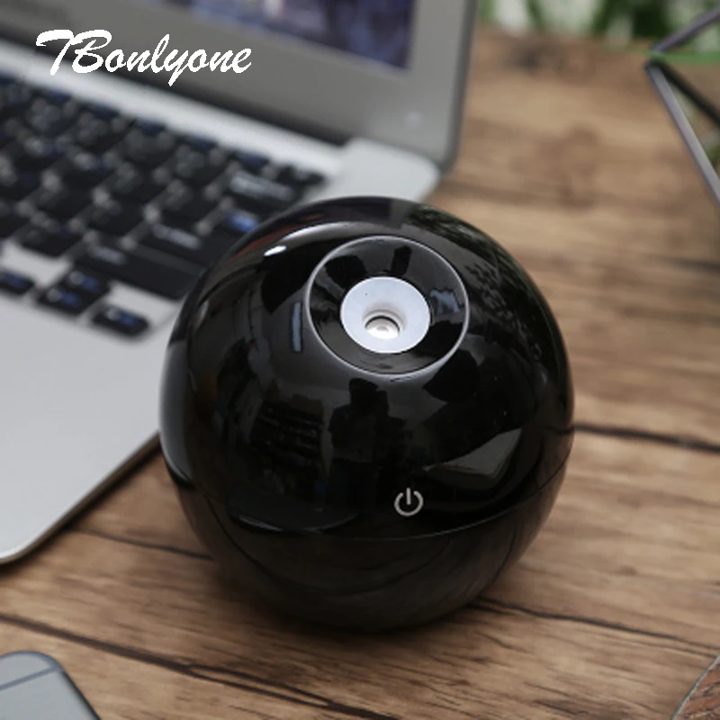

TBonlyone 130ML Ball Air Humidifier for Baby Wood Grain Electric Aroma Diffuser Ultrasonic Essential Oil Diffuser Air Humidifier
