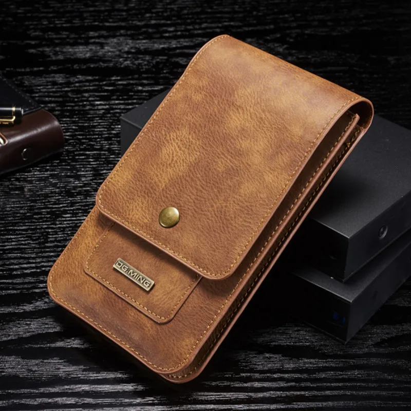 

Universal Phone Bag Case for Iphone X 8 7 Leather Phone Wallet Pouch Belt Clip Hook Loop Waist Purse For SmartPhone Case Holster