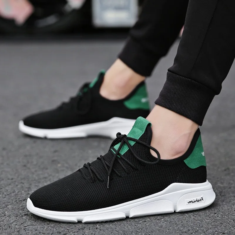 2019 Mens Vulcanize Shoes Spring Summer Men Sneakers Outdoor Male Walking Black Shoes Man Breathable Zapatillas Hombre