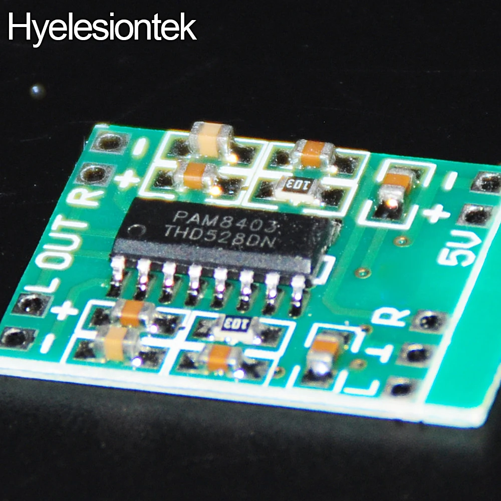 

5pcs Amplificador Module Pam8403 Audio Mini Micro Amplifier Kit 2-Channel 3W Digital Power Class D Amplifier Board USB DC 2.5-5V