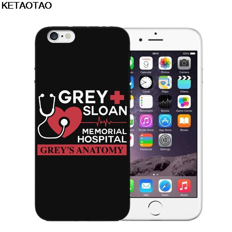 KETAOTAO серый Анатомия мой человек телефон чехол s для iPhone 4S 5C 5S 6 6S 7 8 Plus X Чехол кристально чистый мягкий TPU чехол s - Цвет: Небесно-голубой