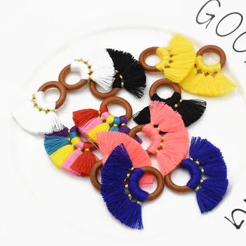 

10pcs/set Gypsy Cotton Thread Mini Tassel DIY Boho Jewelry Making Supplies Earrings Finding Fringe Necklace Pendant Small Tassel