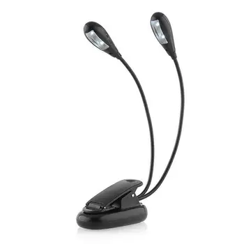 

4 LED Dimmable Flexible Clip On Read Desk Table Light for Laptop Notebook