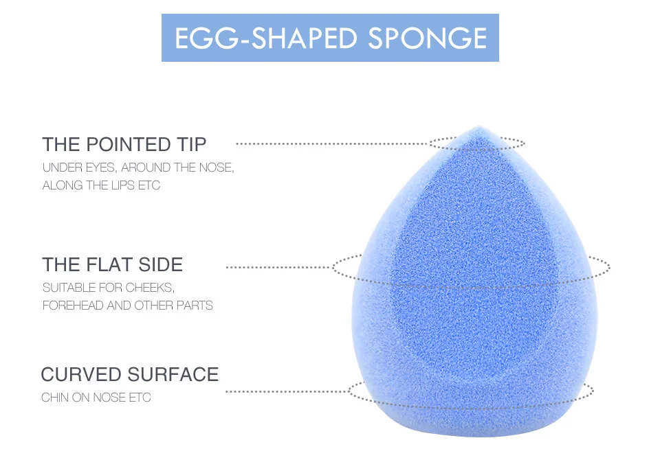 O.TWO.O синий уход за кожей лица макияж спонж-пуховка для лица косметический консилер крем-основа для макияжа лица Косметическая пудра блендер буфами на рукавах комплект яичная подставка держатель коробка