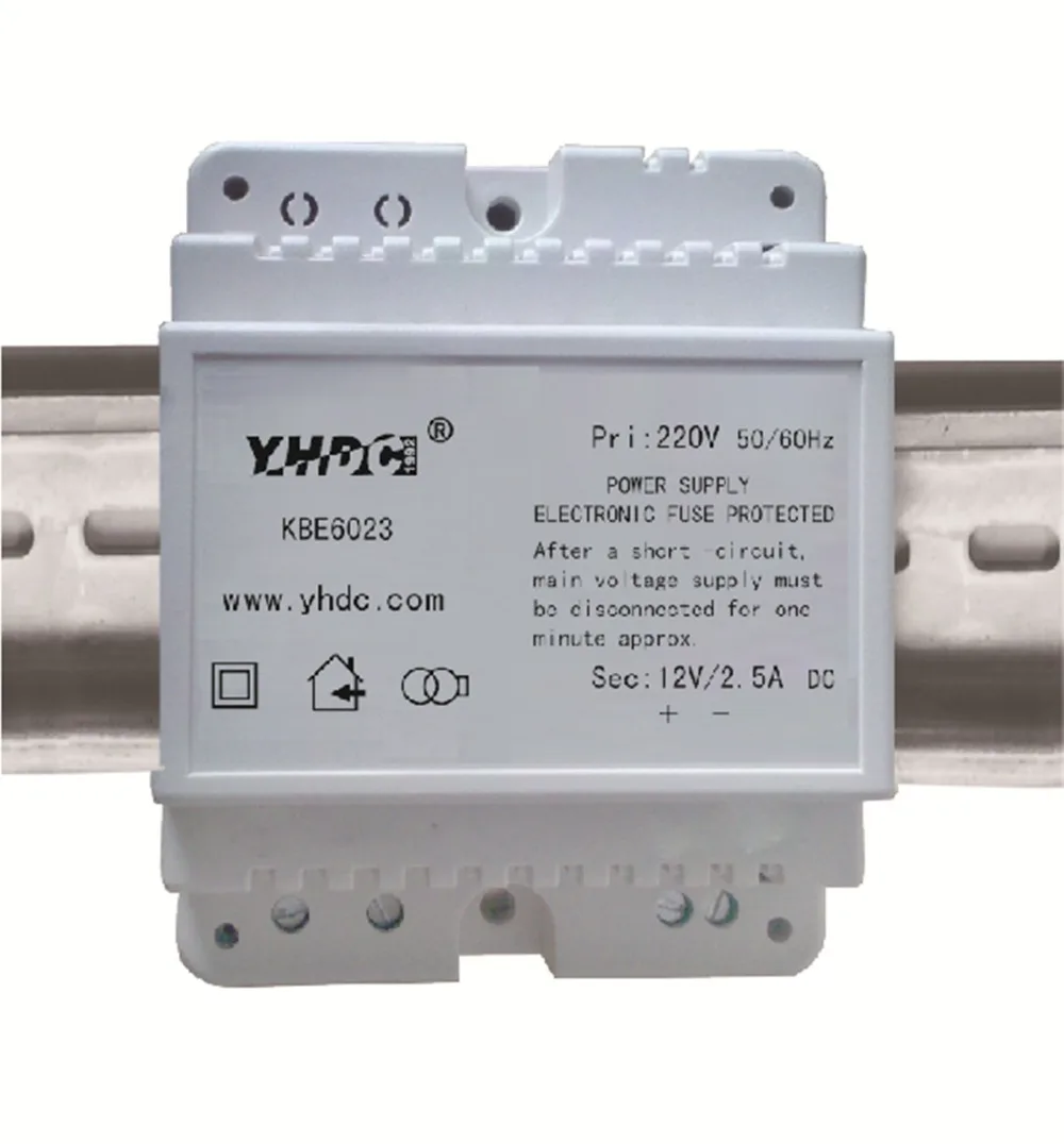 

YHDC KBE6023D Power 30VA Input Voltage 220V Output DC 12V Power Transformer Encapsulated Din-rail Transformer