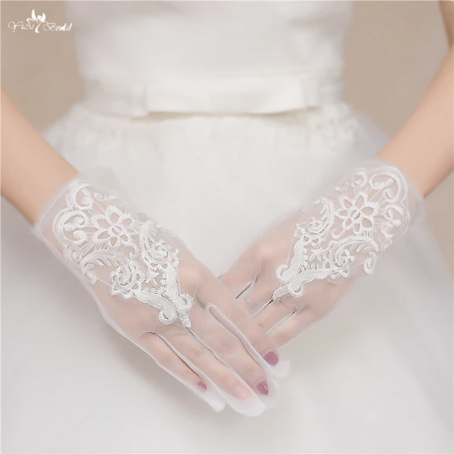 Rsg14 Lace Short Wedding Gloves In Bridal From Weddings Rsg14 Lace Short Wedding Gloves