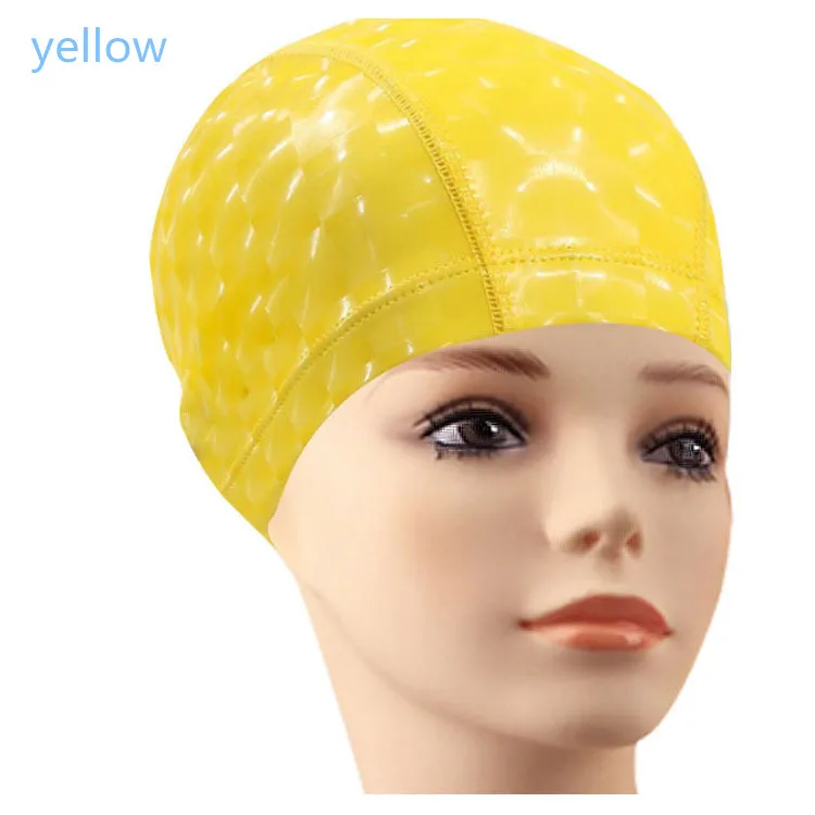 BONJEAN, водонепроницаемая Защитная шапка для ушей из полиуретана, для взрослых и детей, шапочка для плавания, для бассейна, защита для развлечений, удобная шапочка для бассейна - Color: yellow
