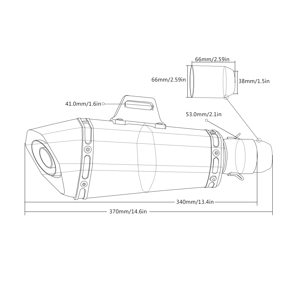 Выхлопная труба из углеродного волокна для Honda CBR 600RR F2 F3 F4 F4i 900 929 954 1000RR/Suzuki TS DR DRZ
