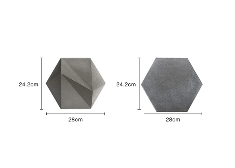 3d geométrico parede de concreto tijolo molde
