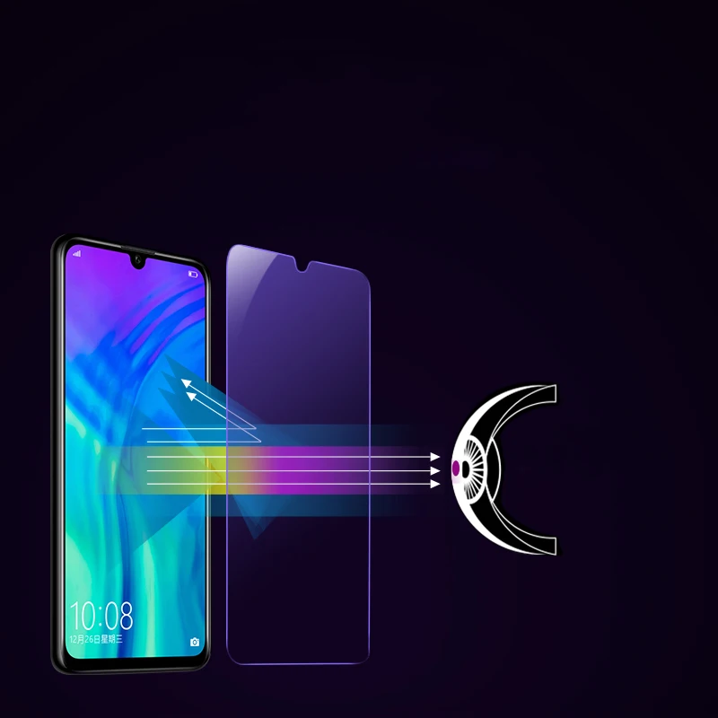 2 шт Полное закаленное стекло для Xiaomi Redmi Note 7 анти-синий луч 0,26 мм 9H Защитная пленка для экрана для Xiomi Redmi 7 на Redmi7 Pro