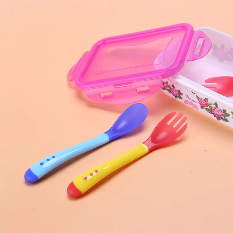

Soup Spoon Healthy Infant Sensing Temperature Sucker Kitchen Cooking Spoon Rice Spoon Childre Tableware