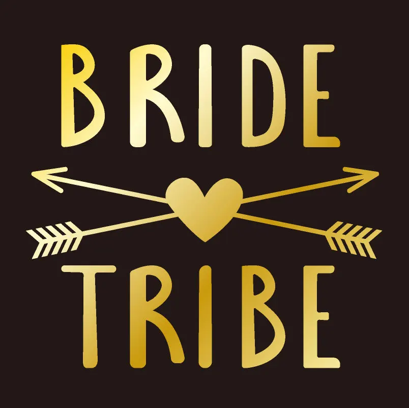 5 штук в партии команда надпись «Bride Tribe» жениха с принтами "Отряд наклейки для временных татуировок забавные Свадебные душ Временные татуировки девичник Вечерние - Цвет: T35