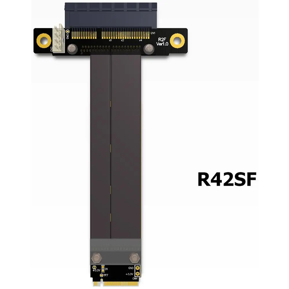 M.2 для NGFF NVMe M Key 2280 Riser Card PCIe x4 3 0 PCI E 4x Gen3.0 кабель M2 Express удлинитель 32G/bps|Компьютерные