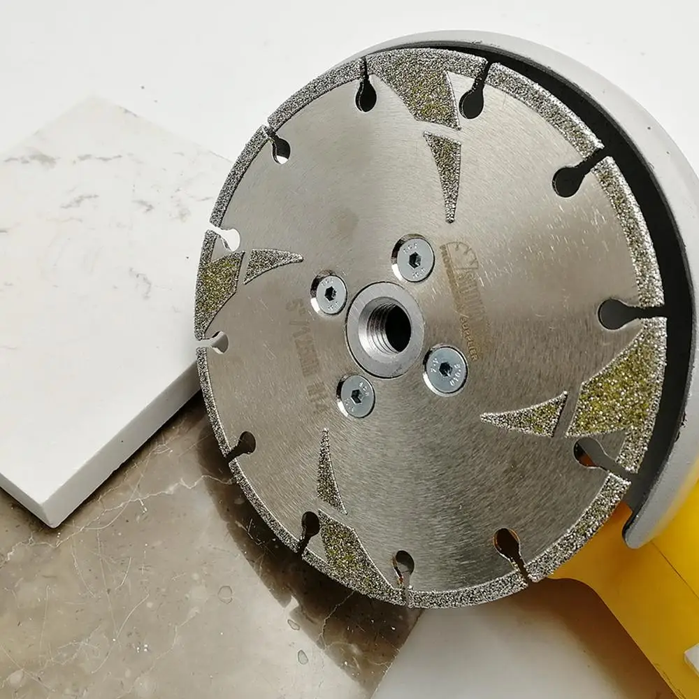 DIATOOL 1pc Electroplated Reinforced Diamond Cutting & Grinding Blade M14 Thread Diamond Disc Marble