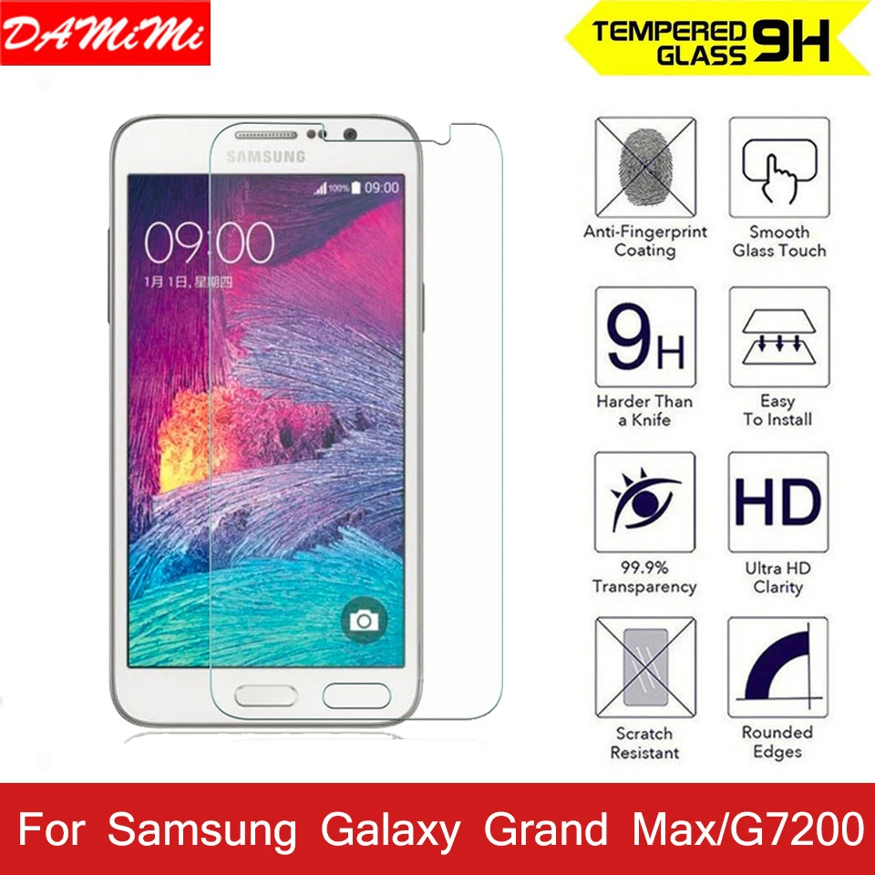 2.5D 9 H Премиум закаленное Экран Стекло царапинам для Samsung Galaxy Grand Max ультра-тонкий
