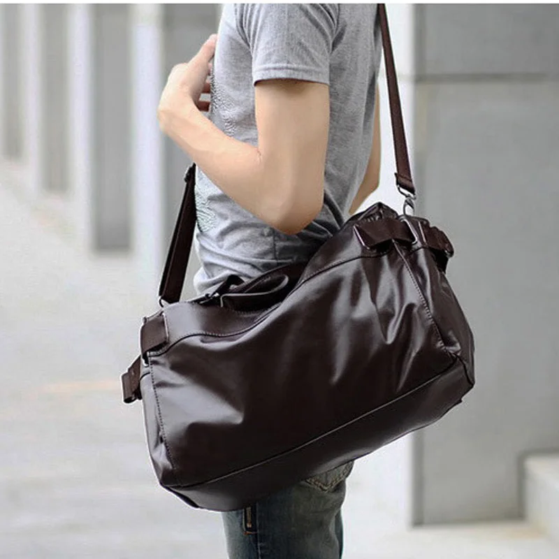 Известный pu кожаный мужской бренд дорожные сумки большой вещевой Повседневный наплечный мешок для мужчин багажная сумка большой емкости PT795