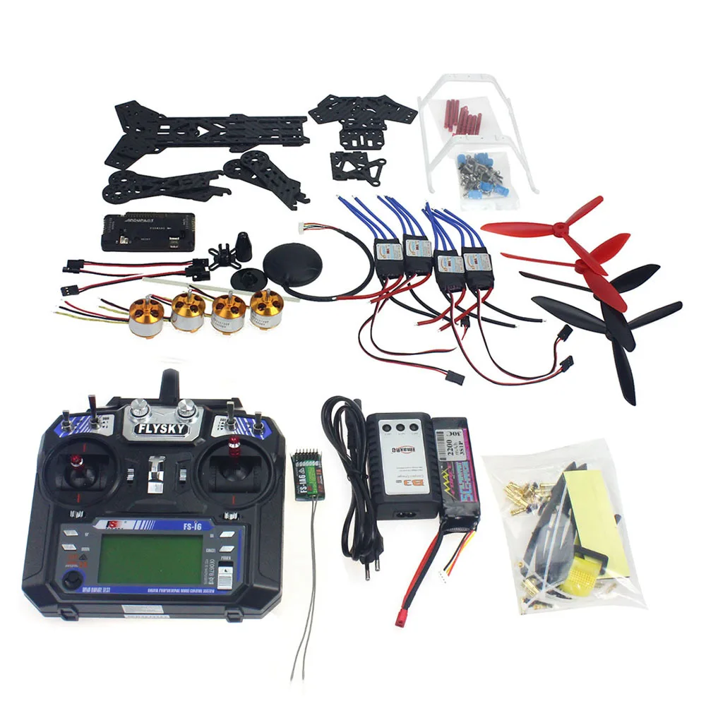 F11859 F Full Set Drone Quadrocopter Aircraft Kit 300H 300mm Frame 6M GPS APM 2 8Flight