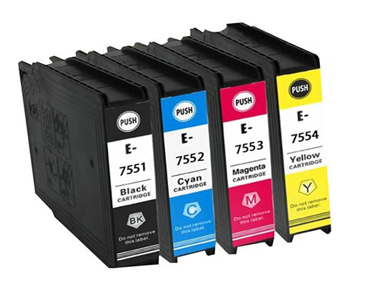 1Set Compatible ink cartridge T7551 T7552 T7553 T7554 for EPSON Workforce Pro WF-8090DW 8090DWF 8510DWF 8010DW 8590DWF цена 1Set Compatible ink cartridge T7551 T7552 T7553 T7554 for EPSON Workforce Pro WF-8090DW 8090DWF 8510DWF 8010DW 8590DWF цены онлайн