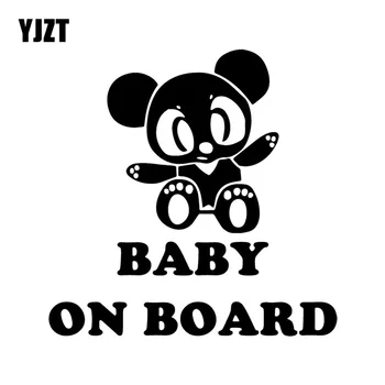 

YJZT 15.9X15.9CM BABY ON BOARD JDM PANDA Car Sticker Personality Whole Decoration Vinyl Decals C25-0333