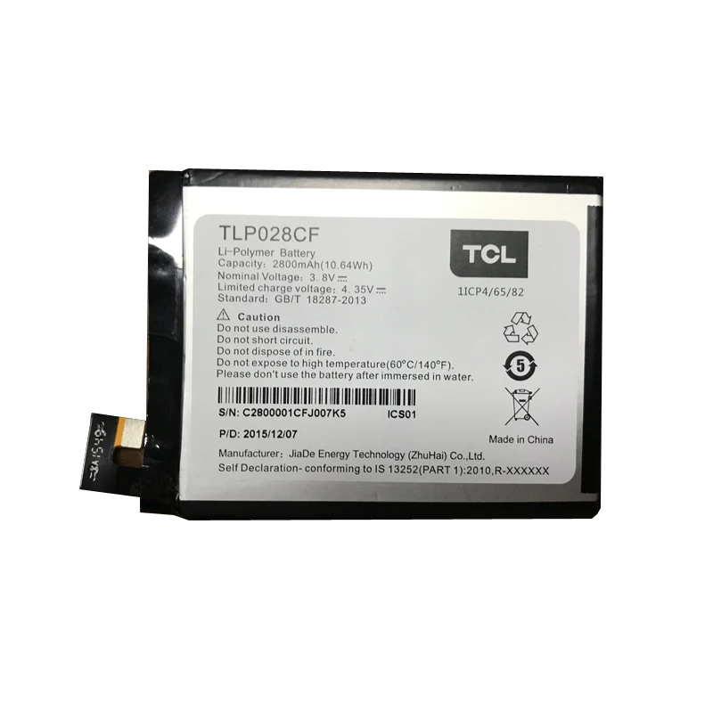 

Аккумулятор 2800 мАч для аккумуляторов TCL P561U P560M TLP028CF