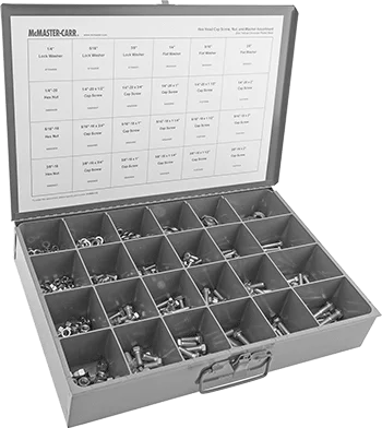 

18-8 Stainless Steel Hex Head Screw Assortment Inch Sizes, 420 Pieces