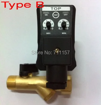 

10x Free Shipping 2 Position 2 Way Two Way Electric Drain Solenoid Water Valve ,Electronic Digital Timer Valves