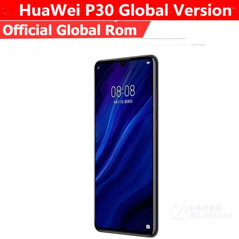 International Version HuaWei P30 ELE-L29 Mobile Phone Kirin 980 Android 9 1 6 1  2340X1080 6GB RAM 128GB ROM 40 0MP NFC IP53