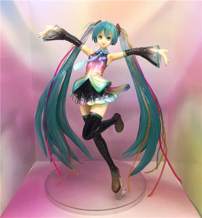 Аниме Рисунок 20 см Hatsune Miku 10-й юбилей Ver. 1/7 Масштаб Окрашенные ПВХ фигурку
