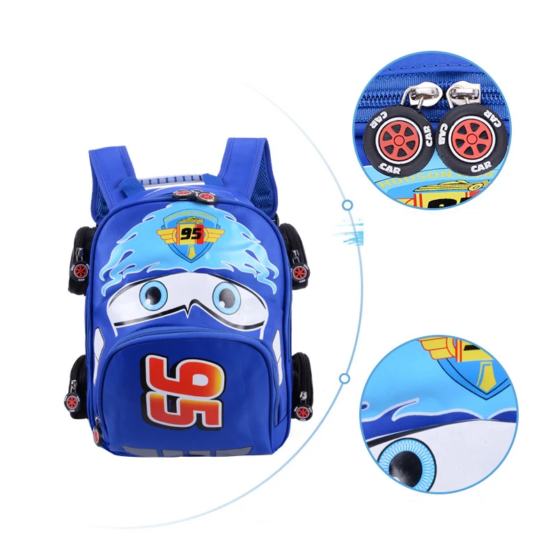  2019 Cartoon Car Backpack Children School Bags kids Book Bag Baby Toddler Kindergarten Boys Girls B - 32914294280