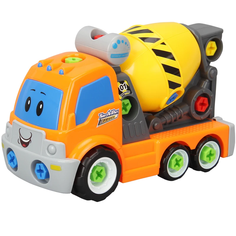 

DIY Disassembly Assembly Toys for Children Engineer Truck Cars Helicopter train Educational Blocks Toys Screw Driver Nut#car001