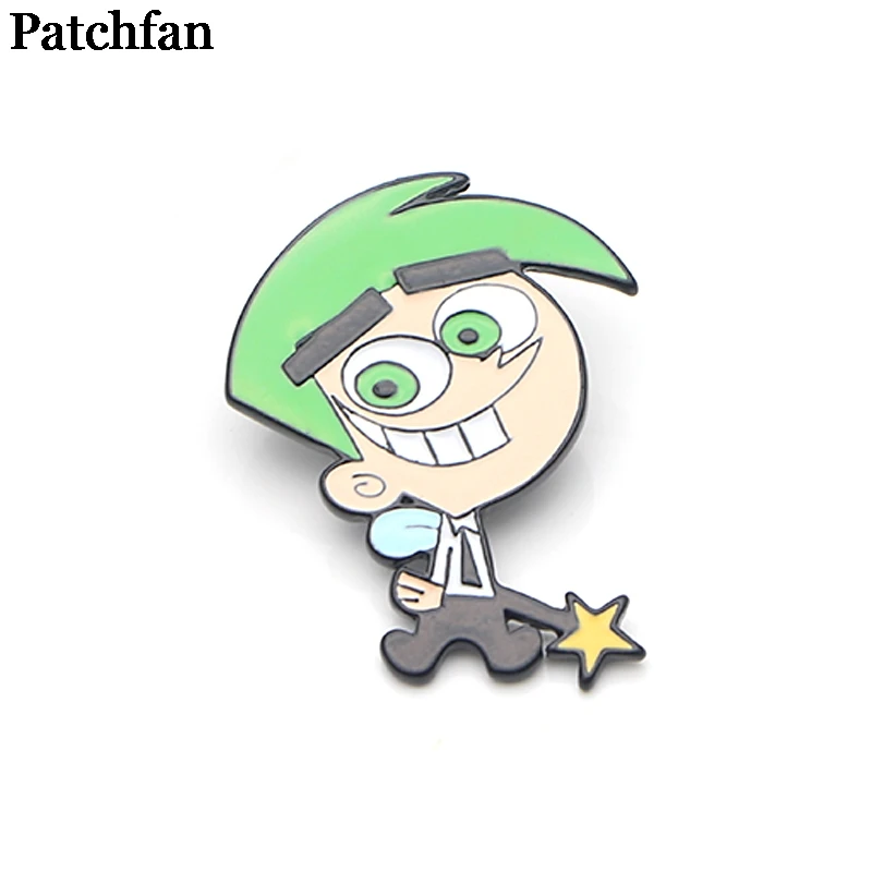 Patchfan The Fairly Odd Parents cartoon Zinc pin para backpack clothes for bag hat insignia badges brooches for men women A2139