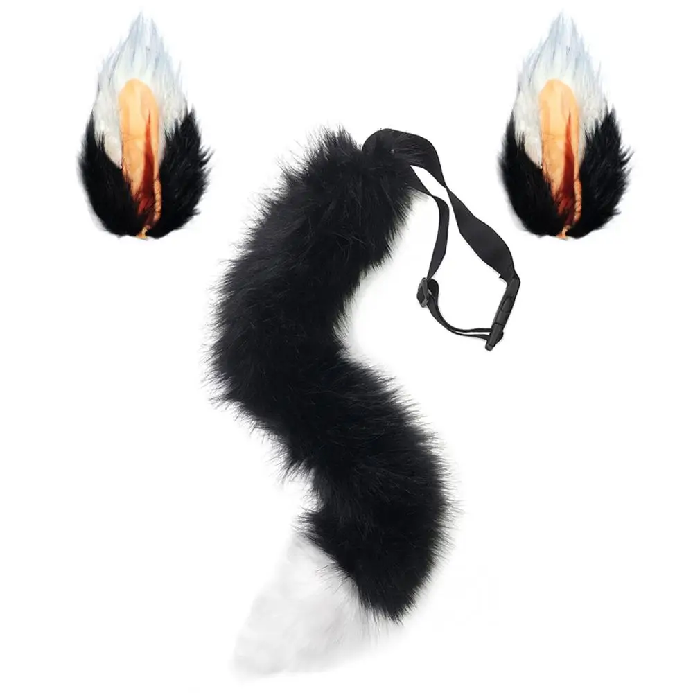 

JUNBOON 26 Inch fox Ear Tail Set for Adult/Teen Cosplay Party costume