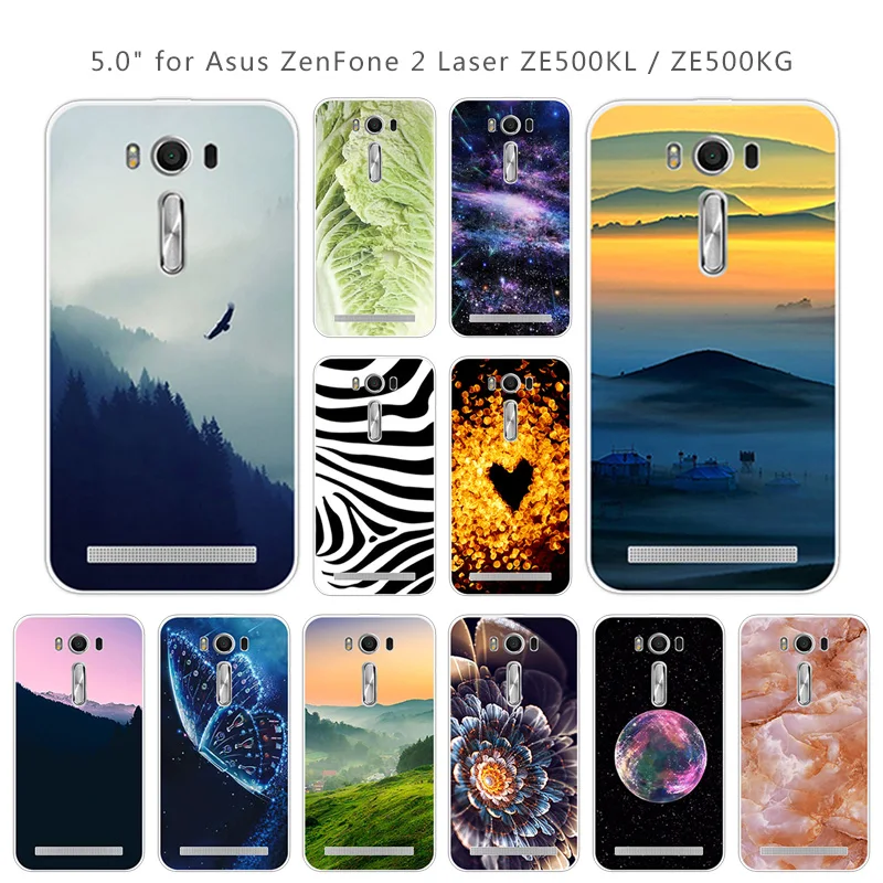 Мягкий чехол из ТПУ для Asus ZenFone 2 Laser ZE500KL силиконовый Scenic Eagle Capa |