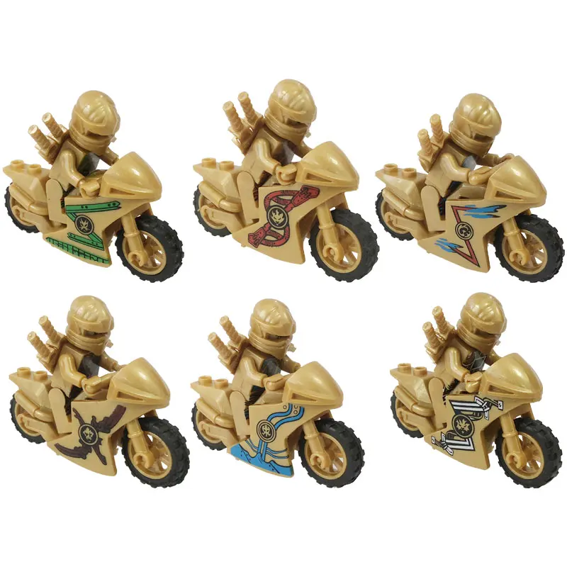 

New Legoing Ninjago Figure Blocks Ninja Motorcycle DIY Model Building Blocks Compatible Ninjago Legoings Toys For Children Gifts