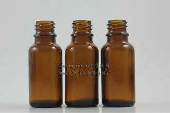 

20ml brown Glass Essential Oil Bottle Without any cap,could match with sprayer/pump/dropper cap,glass container,18mm