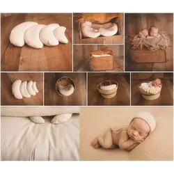 3 шт./компл. из искусственной кожи, для детей фотографии костюм Луна принадлежности для фотосъемки Детские подушки новорожденных реквизит