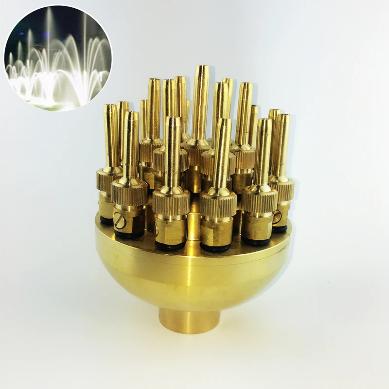 

High Quality 1.0" DN25 1.5" DN40 3 Layers Flower Typed Fountain Nozzles Spray Head Pond